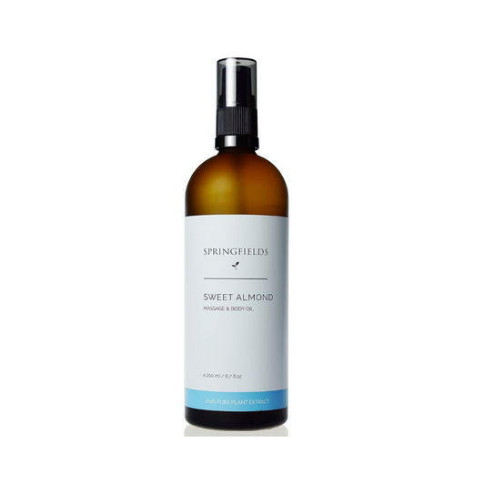 springfields sweet almond massage body oil