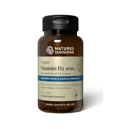 natures sunshine vitamin D3 1000IU hard vege capsules