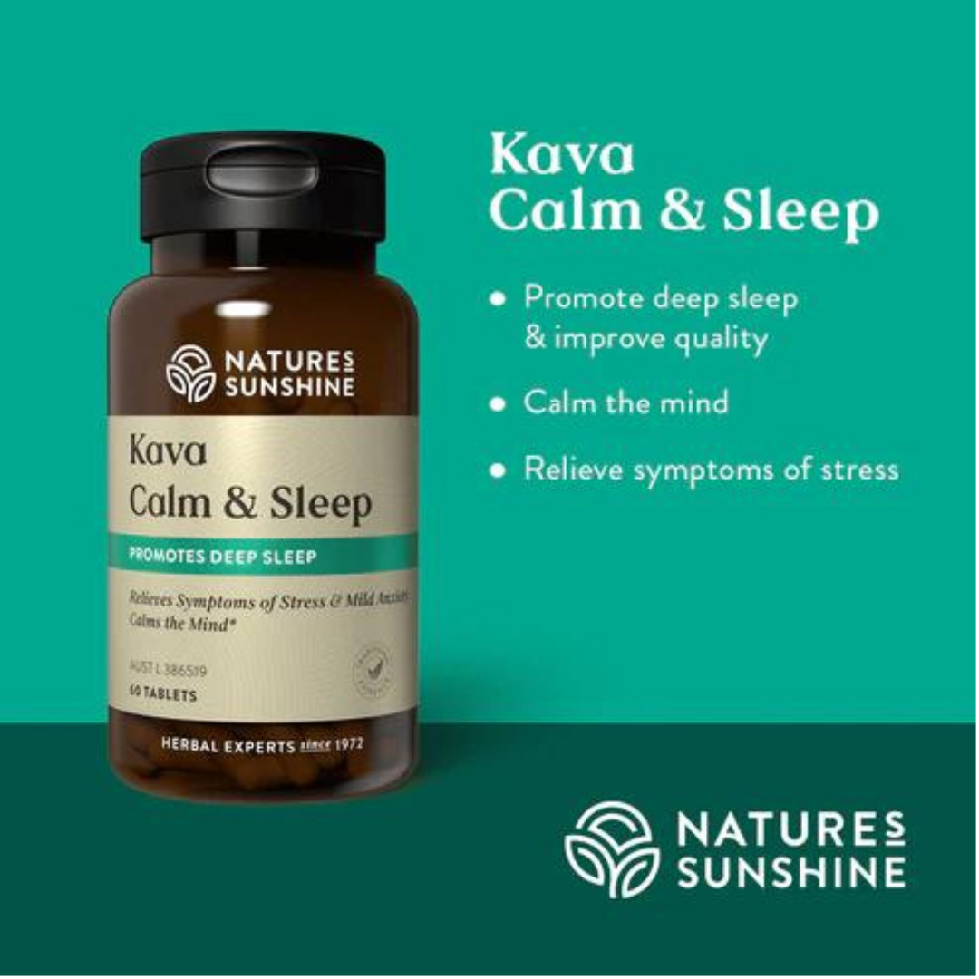 nature's sunshine kava calm and sleep tablets