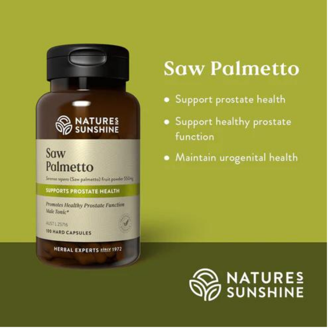 natures sunshine saw palmetto hard capsules