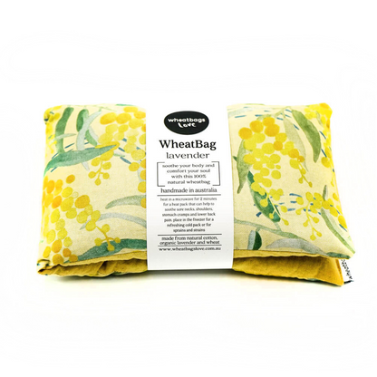 wheatbags wattle print and lavender scented heat pack