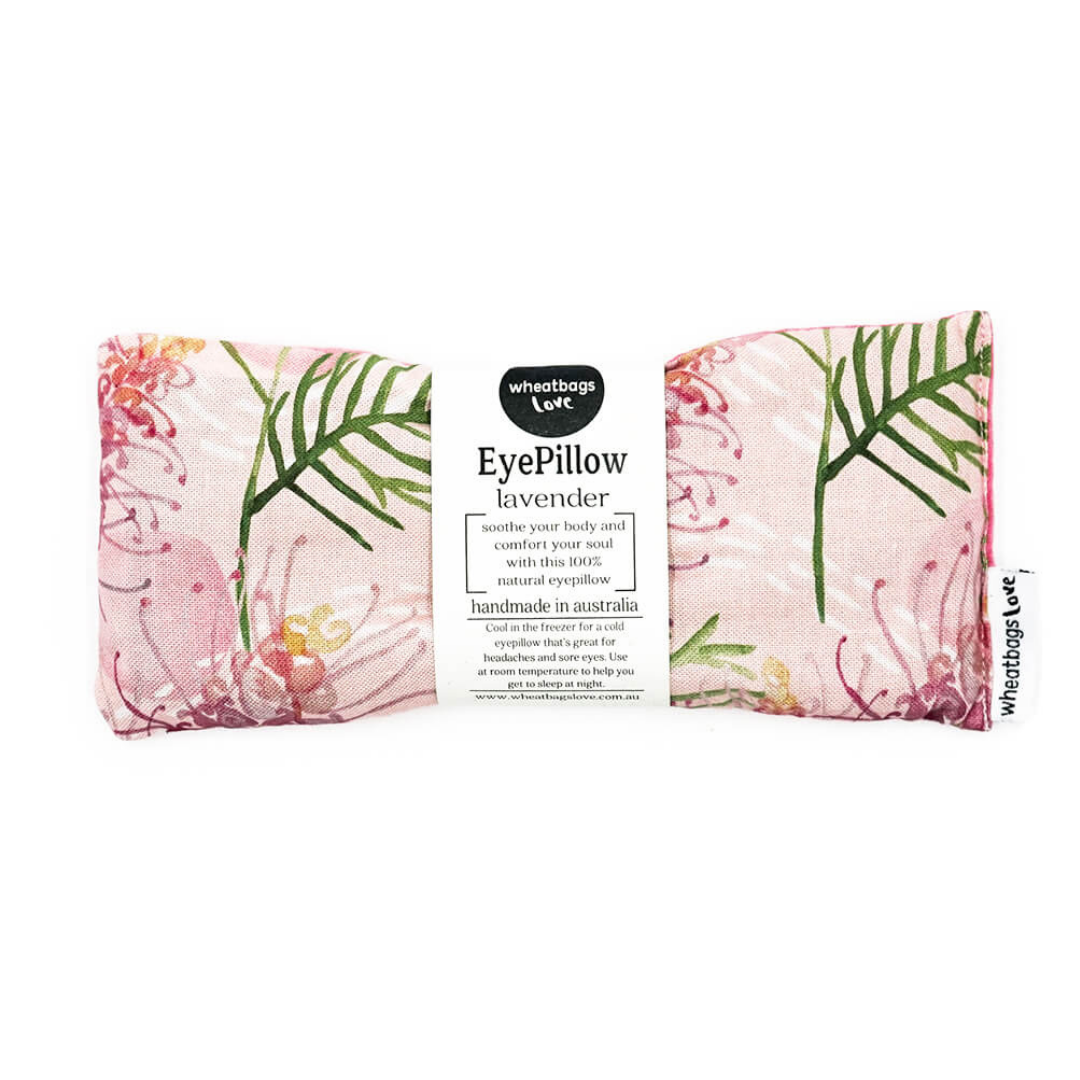 pink wheatbag's eye pillow with lavender scent