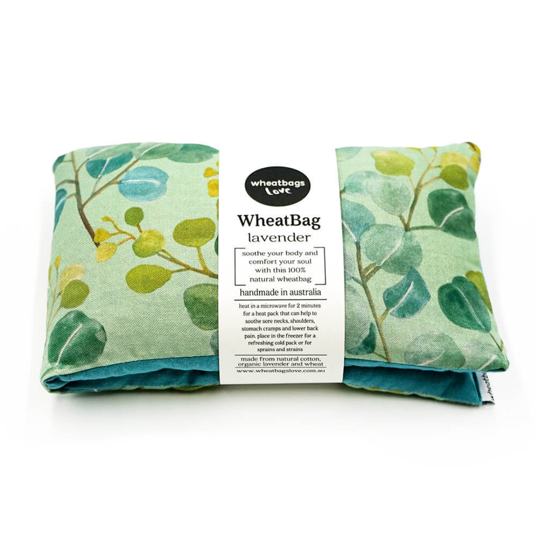 wheatbags wattle gun print and lavender scented heat pack